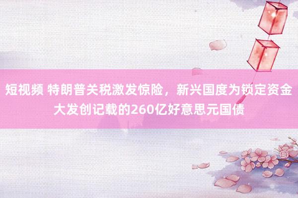 短视频 特朗普关税激发惊险，新兴国度为锁定资金大发创记载的260亿好意思元国债