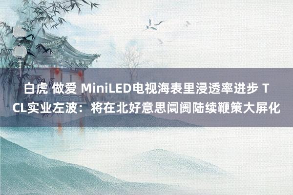 白虎 做爱 MiniLED电视海表里浸透率进步 TCL实业左波：将在北好意思阛阓陆续鞭策大屏化