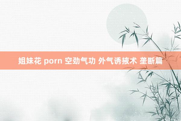 姐妹花 porn 空劲气功 外气诱掖术 垄断篇