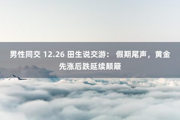 男性同交 12.26 田生说交游： 假期尾声，黄金先涨后跌延续颠簸